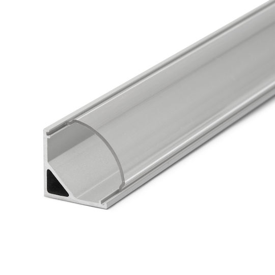 Acoperire Transparentă Pentru Profil Led Colțar 1m Difuzor Bandă Led Policarbonat Compatibil Cu Profil De Aluminiu