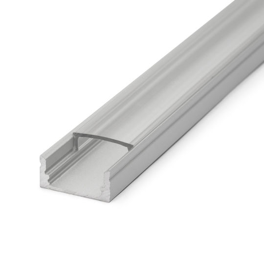 Profil De Aluminiu Led 1m Canal U 17x8mm Bandă Led Max 11mm Răcire Protecție
