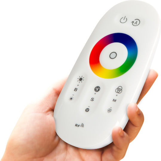 Bandă LED RGB Rezistentă la Apă 5m Tip SMD5050 cu Sursă de Alimentare și Telecomandă