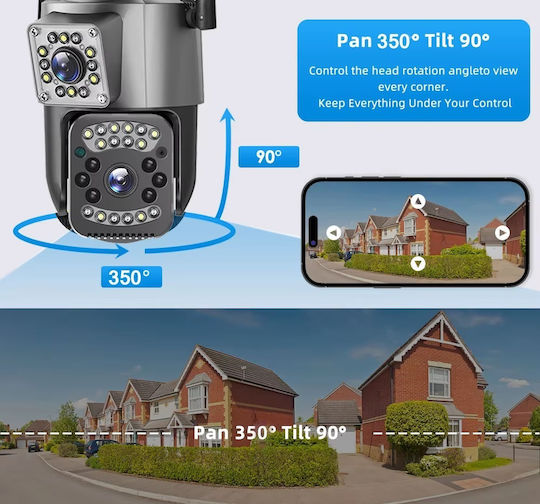 V380 PRO Cameră de Supraveghere IP Duală Wi-Fi Full HD+ 6MP Impermeabilă