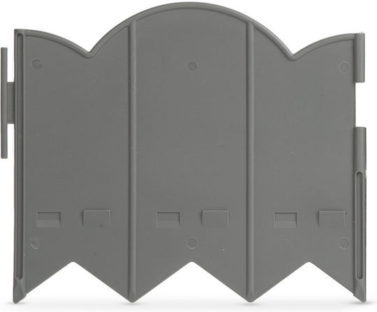 Gardă Vie De Grădină Din Plastic Gri 20x17.5cm 12 Bucăți