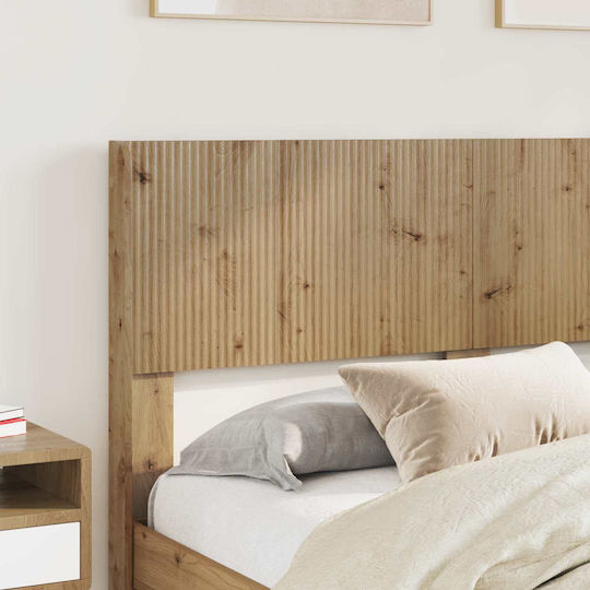 vidaXL Wooden Brown Bed Headboard 146.5x100cm