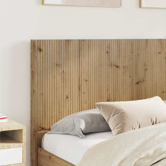 vidaXL Wooden Brown Bed Headboard 141.5x100cm