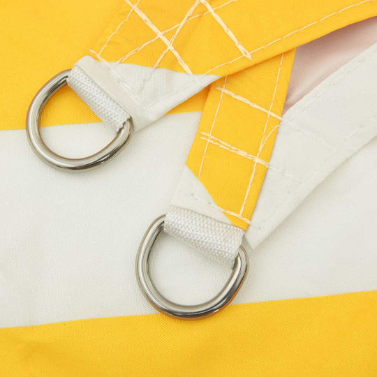 vidaXL Square Shade Sail Yellow with PU Coating 3x3m