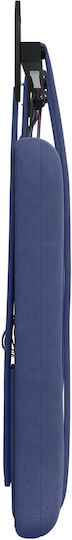 vidaXL Stoff-Kopfstütze für Bett Blau 210x55cm