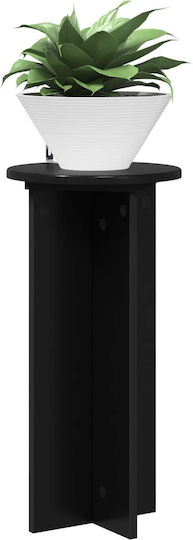 Vidaxl Βάση Φυτών 2 Pcs Μαύρο 29,5 X 29,5 X 60 Εκ Επεξεργασμένο Ξύλο
