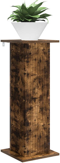 Vidaxl Plant Stand 2 Pcs Smoked Oak Wood 30.5 x 30 x 80.5 cm