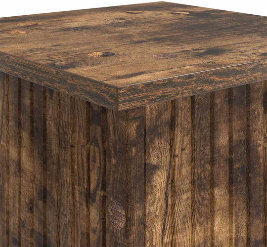 Vidaxl Plant Stand 2 Pcs Smoked Oak Wood 30.5 x 30 x 80.5 cm