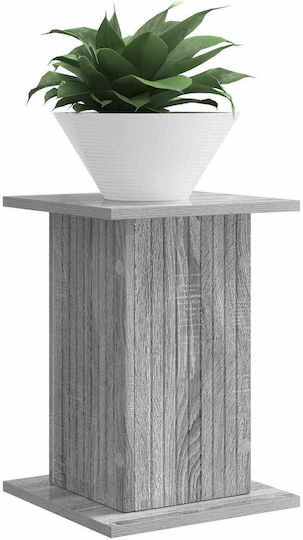 vidaXL Pflanzenständer Holz Grau 30,5x30x43cm 2 Stück