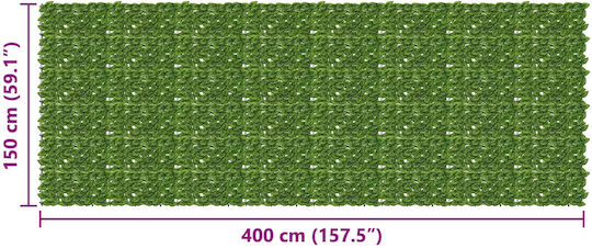 Vidaxl Folding Balcony Screen Leaves Green Yellow