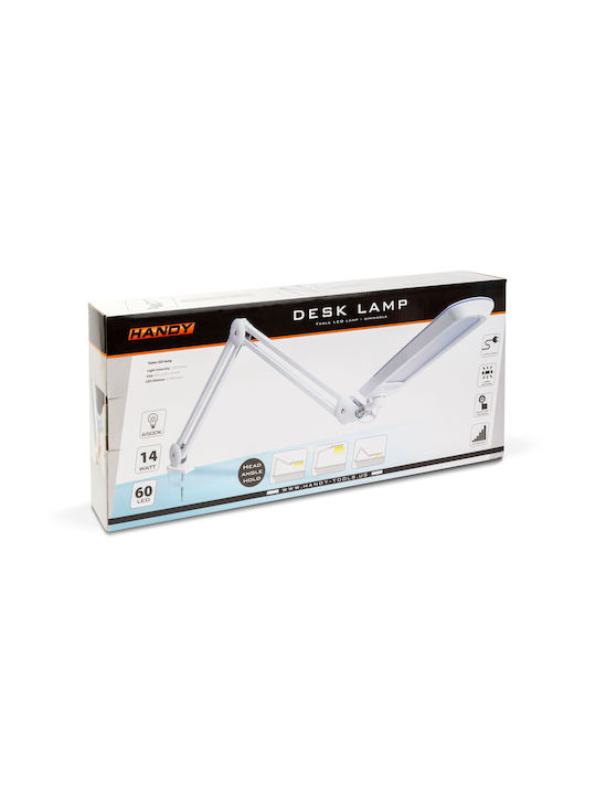 LED Iluminat de Birou și Clip în Culoare Alb