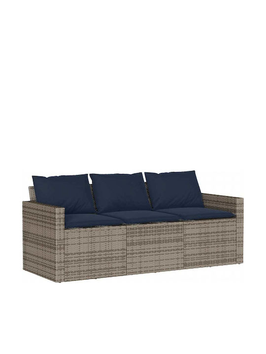 Garden & Outdoor Furniture Sets Dining Room Set 2 Pieces Gray with Pillows