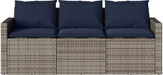 Set Sala De Mese Pentru Exterior 2 Piese Gri Cu Perne