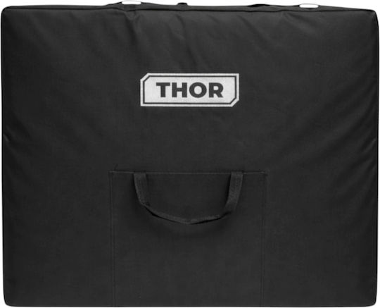 Thor Pat de Fizioterapie Portabil/Pliabil Burgundy din Lemn 60x213cm