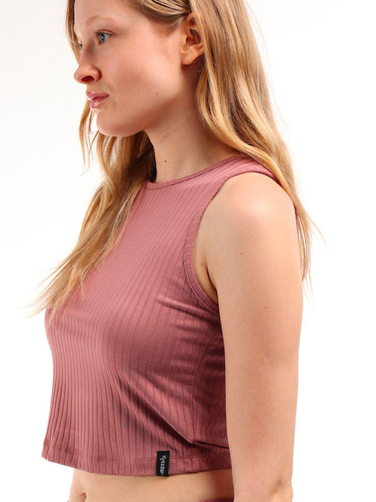 Damen Crop T-shirt Rosa