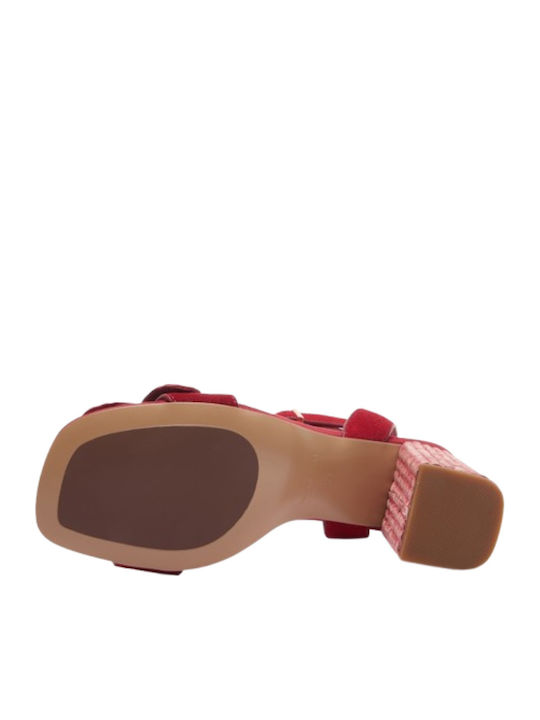 Damen Sandalen Rote 461M-203-12-P011