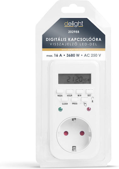 Ψηφιακός Χρονοδιακόπτης Πρίζας Ημερήσιος / Εβδομαδιαίος