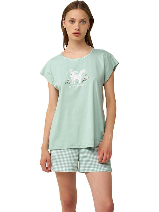 Vamp Summer Women's Pyjama Set Mint Vamp Summer Women's Pyjama Set Mint