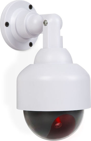 Cameră de Supraveghere Falsă Tip Dome Rotativă 360° cu Led Intermitent Alimentată cu Baterii Aa pentru Interior
