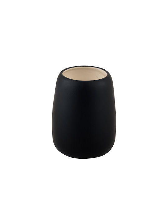 Estia Fjord Countertop Ceramic Black Cup Holder