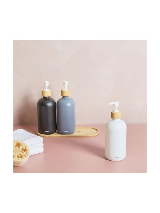5Five Дозатор за Кухня Стъклен Черен 500ml