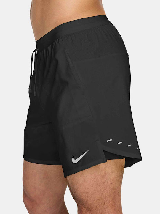 2 În 1 Bermude Bărbătești Dri-Fit Negru
