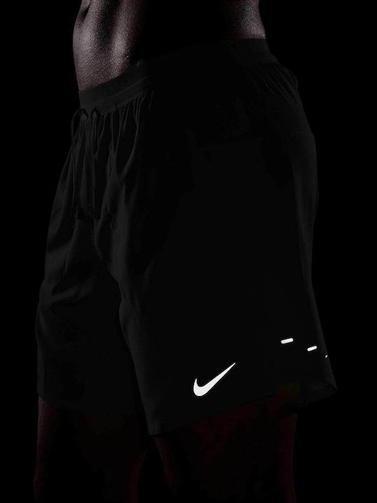 2 În 1 Bermude Bărbătești Dri-Fit Negru