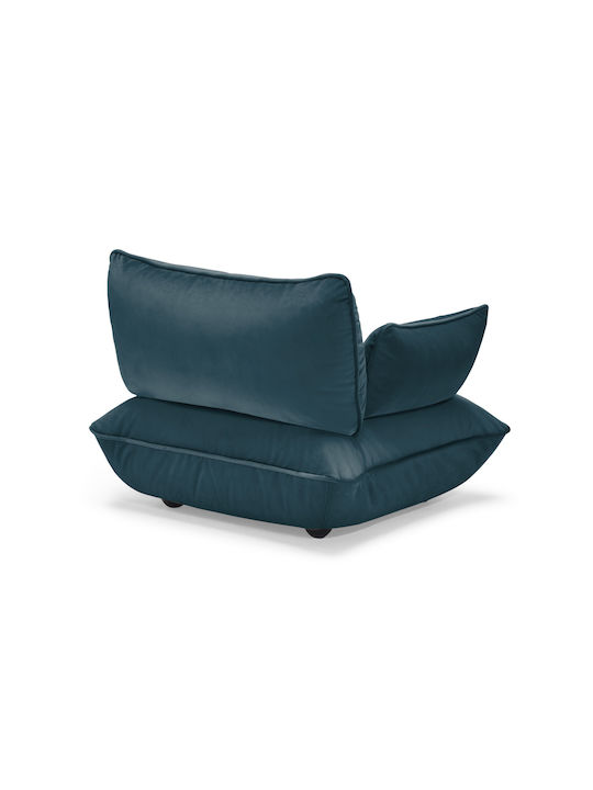 Sumo Velvet Armchair Petrol 108x108x90cm