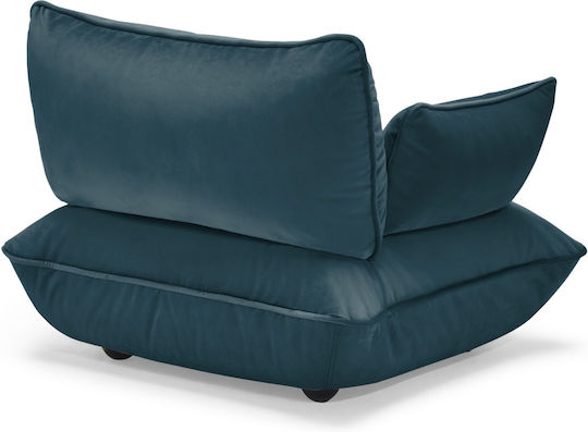 Sumo Samt Sessel Petrol Blau 108x108x90cm