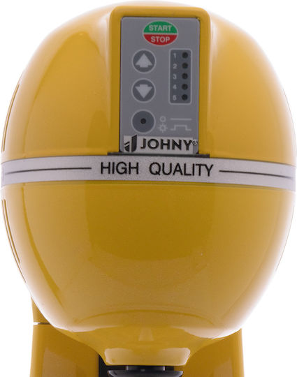 Johny Επαγγελματική Καφετιέρα AK/2-5T Pulse RAL in Gelb Farbe 400W mit 5 Geschwindigkeiten