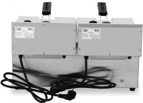 Dynamic Electric Fryer Double Capacity 2x8lt