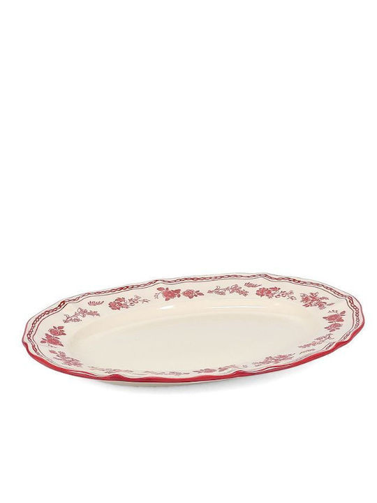 Salt & Pepper Плитка Овална Порцеланова Чиния Бяла 25.5x18см