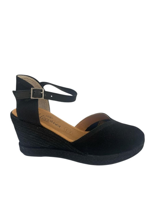 Mediterranea Women's Platforms In Espadrille Style Black