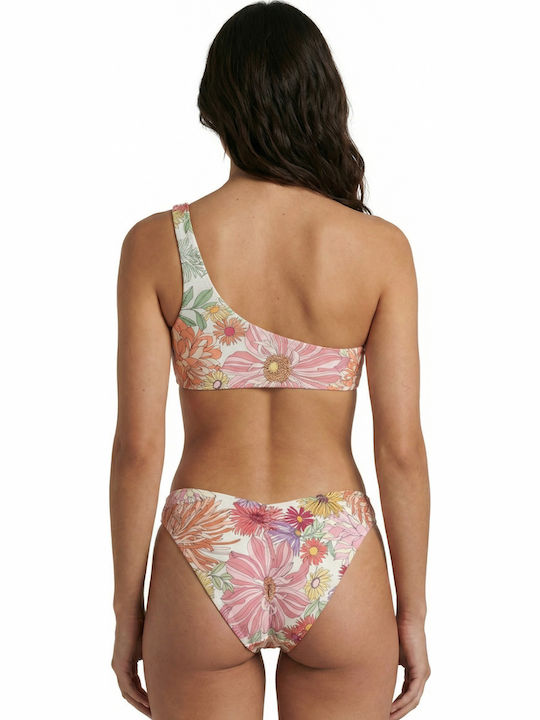 Aphrodite Bikini With One Shoulder Floral Green
