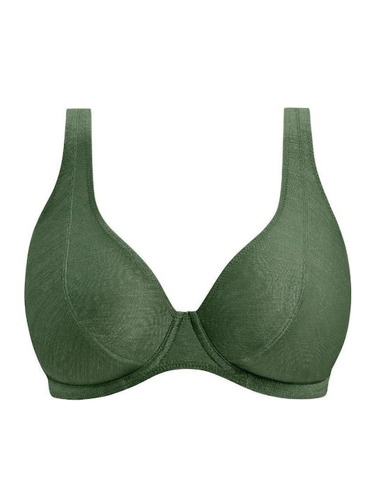 "Arizona Wave" Top De Bikini Cu Burete Floral Verde Cipriu