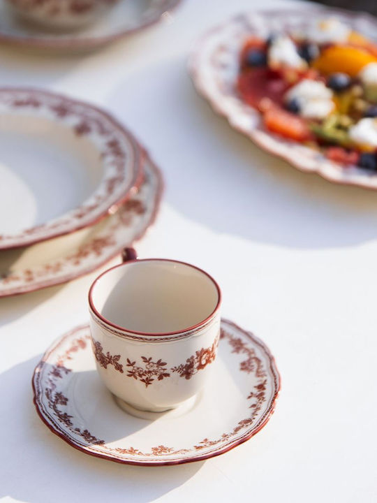 Salt & Pepper Coffee Cup Made of Brown Porcelain 215ml