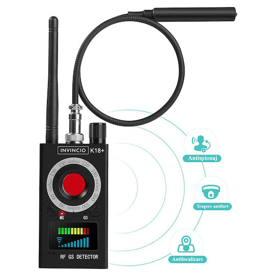 Invincio Detector Cameră și GPS Tracker 1-8000MHz