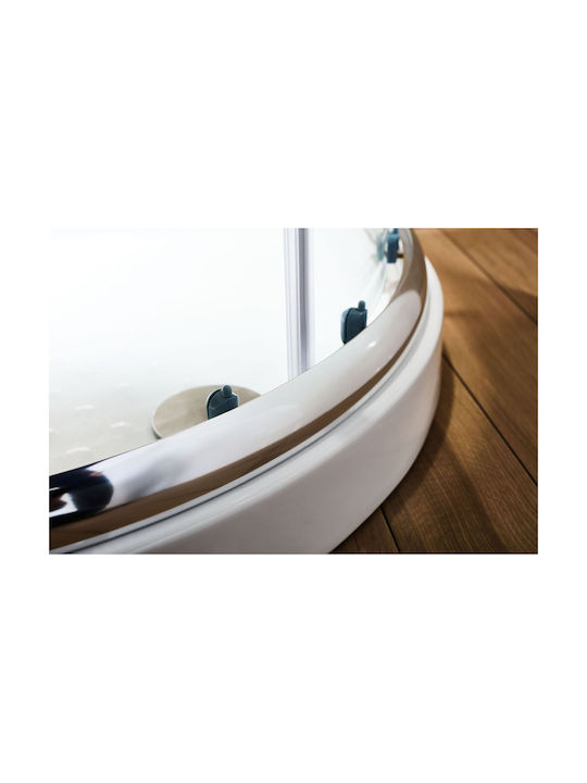 Tema Noua Cabinet Duș cu Ușă Glisantă 8080x80cm Sticlă Transparentă