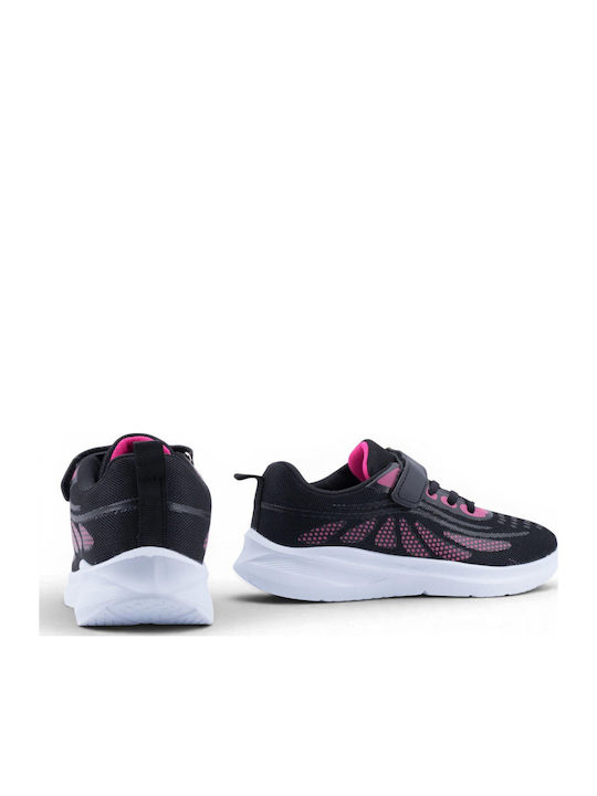 Kids Sneakers with Hoop & Loop Closure Black
