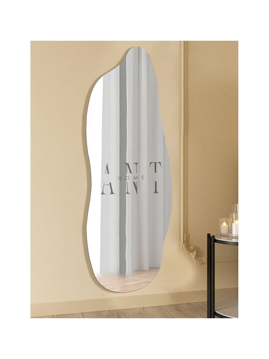 SteweHome Oglindă Arcuită cu Ramă din Plastic Argintie 160x60cm