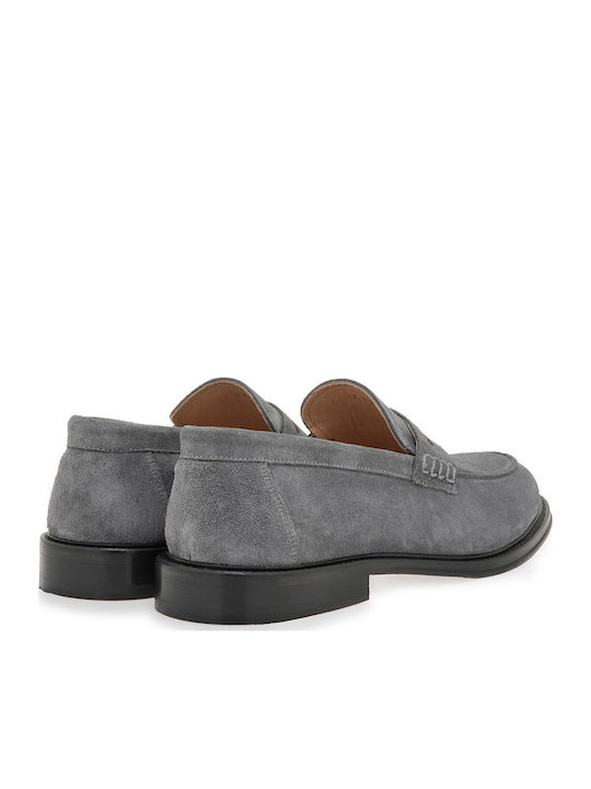 Wildleder Herren Mokassins in Grau Farbe