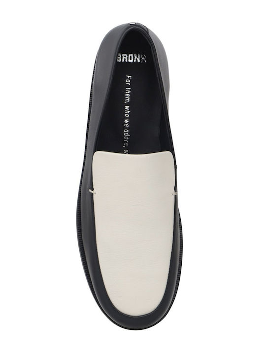 Loafers Dama Din Piele În Culoare Neagră