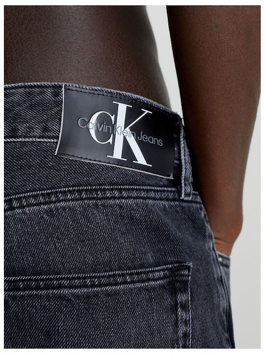 Men's Cropped Jeans Pants Black