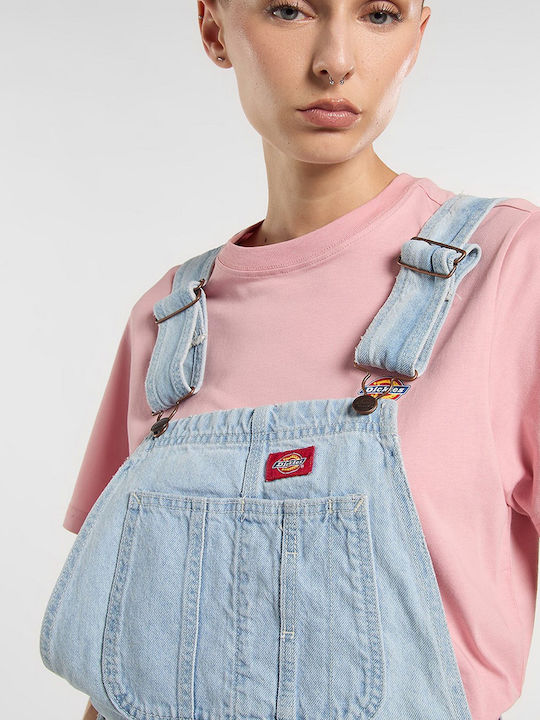 Men's Denim Overalls with Loose Fit Blue