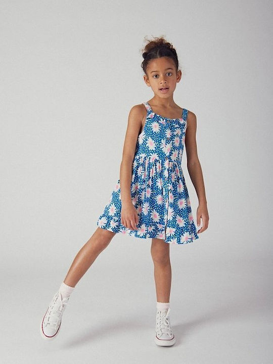 Girls Sleeveless Blue Dress