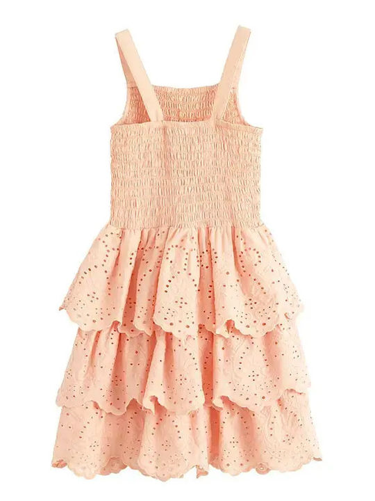 Mädchenkleid Ärmellos Orange