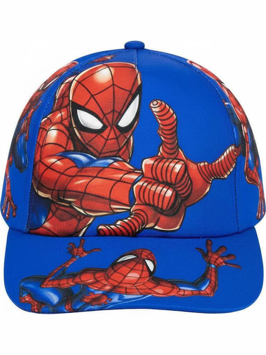 Cerda Παιδικό Καπέλο Jockey Υφασμάτινο Spiderman Μπλε