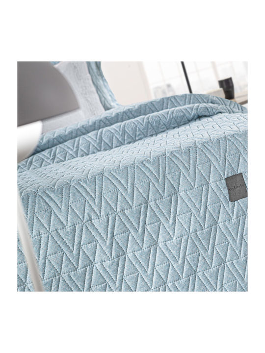 Guy Laroche Kylian Tagesdecken King Size aus Polyester Denim 250x240cm 2Stücke