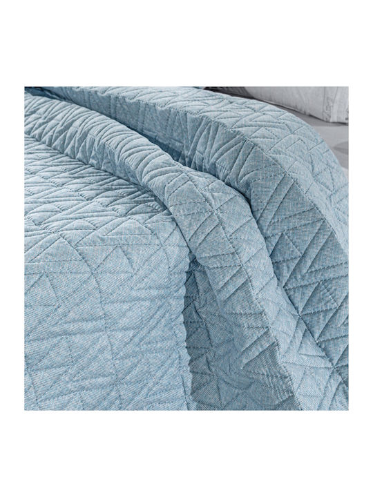 Guy Laroche Kylian Tagesdecken King Size aus Polyester Denim 250x240cm 2Stücke