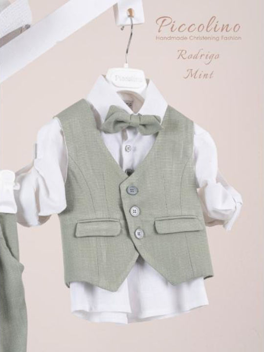 Piccolino Costum De Botez Pentru Băieți Rodrigo Rodrigo Verde Piccolino Costum De Botez Pentru Băieți Rodrigo Rodrigo Verde